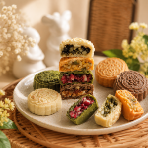OneWish Signature Harvest Moon (Fruity Nut & Chewy Mooncake) 招牌果月 · 缤纷果仁月饼 - 4pcs
